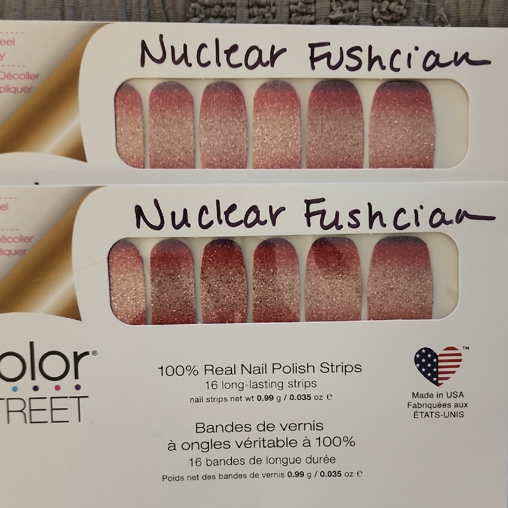 Color Street Nail Strips - Nuclear Fuschian Ombre